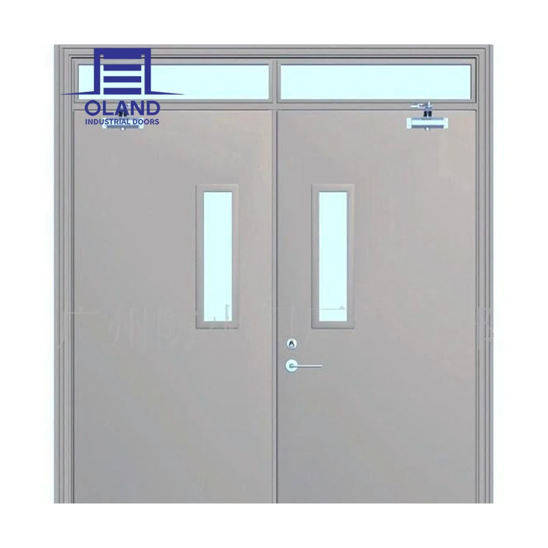 Customized Fire Rated Doors Building Fire Resistant Doors Hospital Safety Steel Fire Door