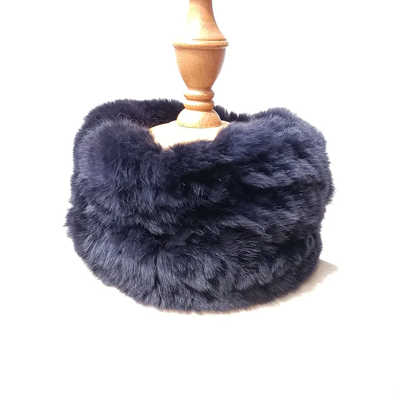 Real Rabbit Fur Scarf Winter Autumn New Arrival Genuine Fur Scarves Elastic Warm Soft Real Rabbit Fur Head Bands Women Bandana