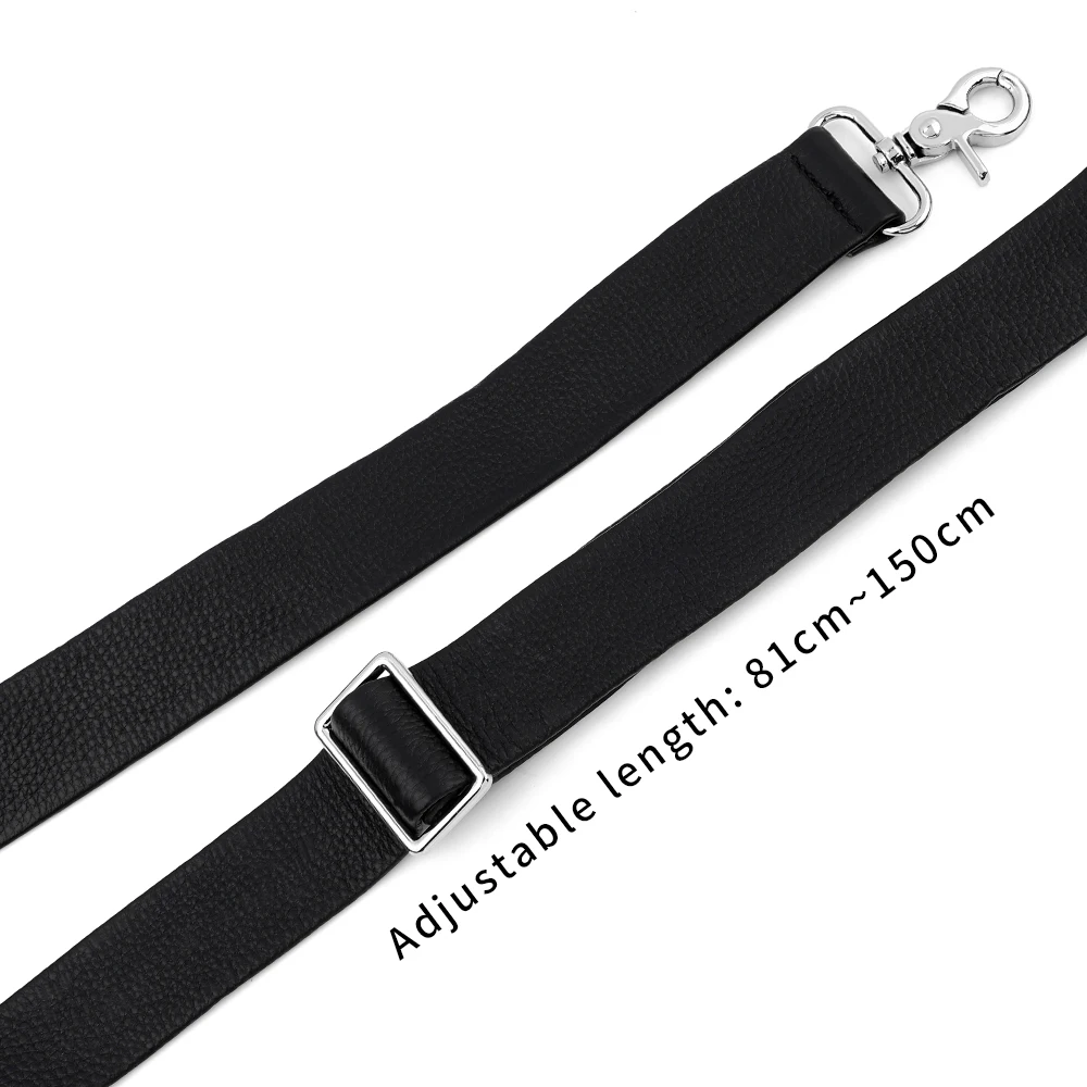 150cm Genuine Leather Bag Strap Men Shoulder Bag Strap Handbag Wide Long Belt real Leather Replacement Strap Adjustable Belt