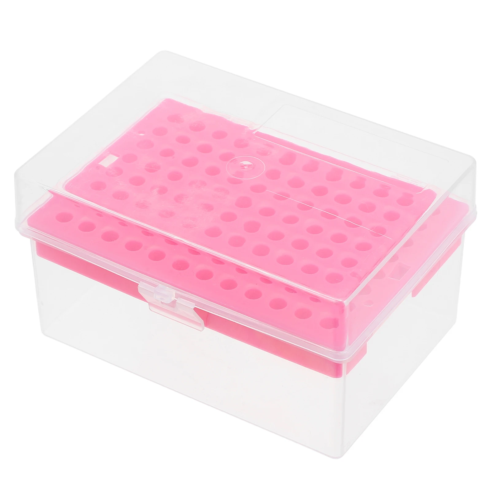 

Plastic Pipette Tip Box Multicompartment Transparent Lid Space Saving Lab Tube Rack Holder Storage for Laboratory