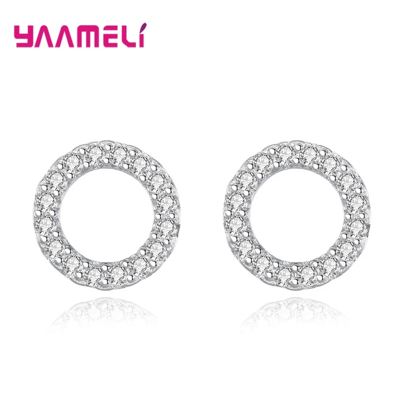 Top Sale Fine Sterling Silber Schmuck Sets für Frauen Hochzeit Verlobung glänzend österreich ischen Kristall Zirkon Steine Inlay gepflastert