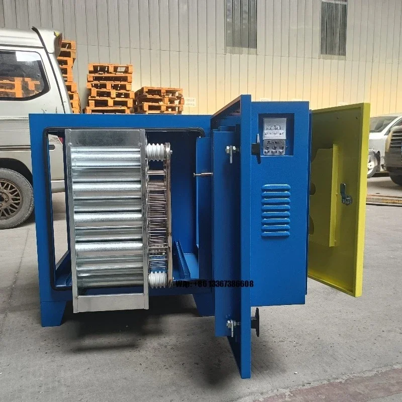 Filtre électrostatique pour cuisine commerciale, machine de traitement des gaz, précipitateur électrostatique à 98% d'efficacité, purificateur d'huile