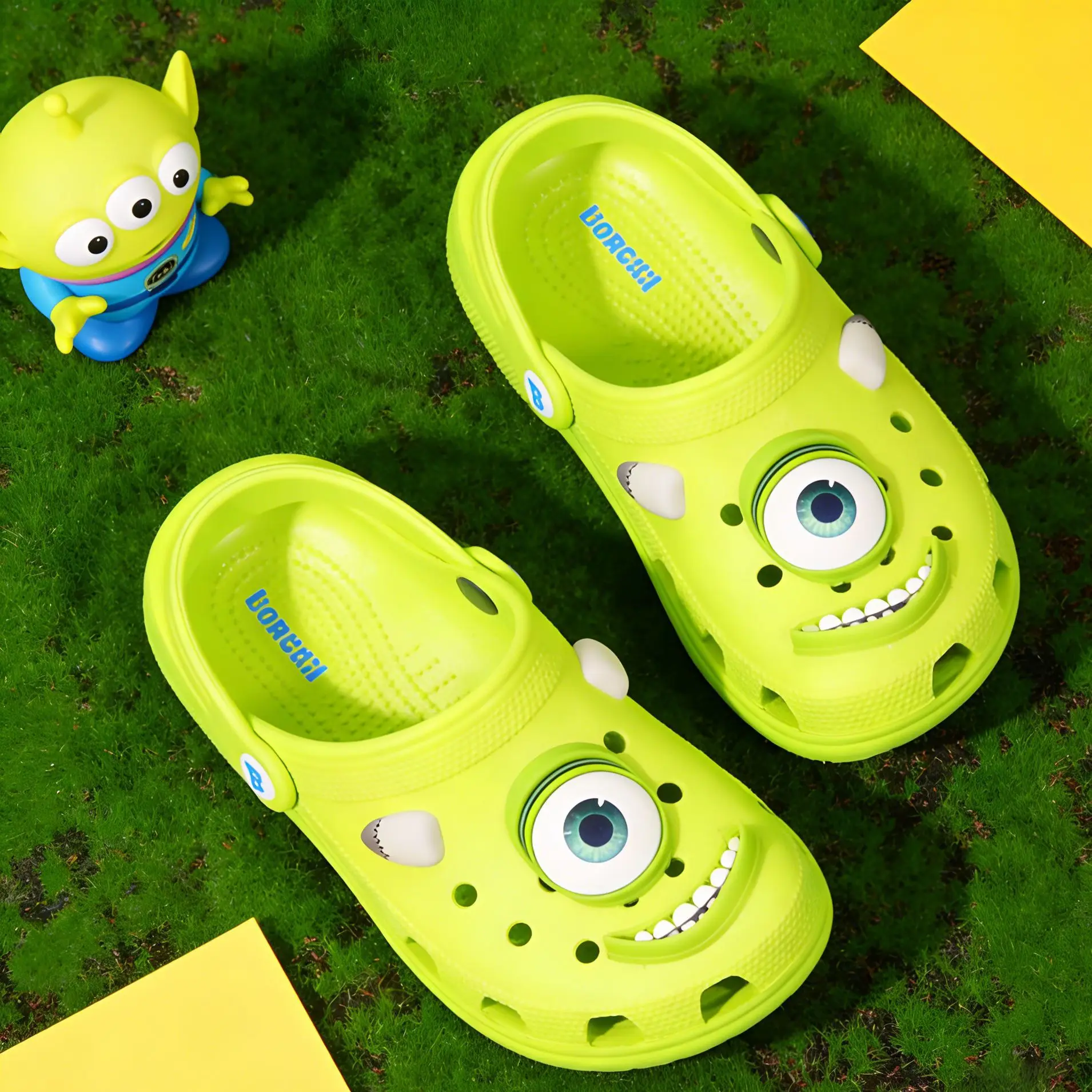 

High Quality Anime Figures Waterproof Slippers Action Toy Figures Suitable Casual Ankle-wrap Shoes Gifts