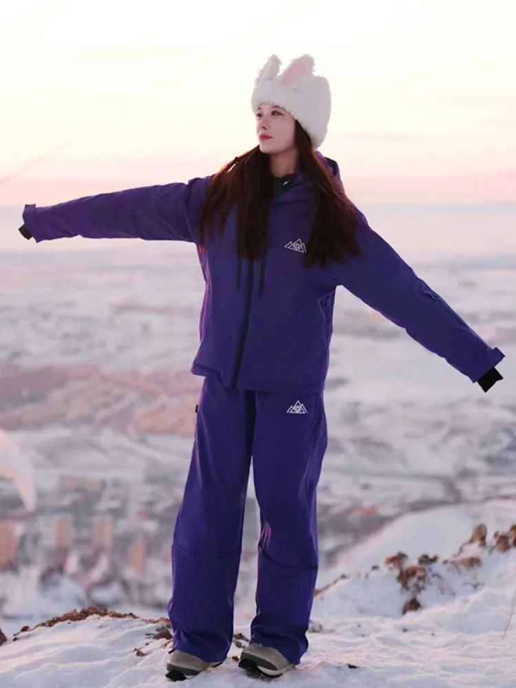 

Мужской комплект для катания на лыжах: теплая, ветрозащитная, водонепроницаемая куртка для горного туризма, хлопковая верхняя одежда, зимний уличный комплект