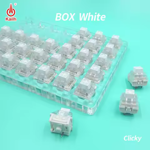 Kailh Box White DIY Custom Mechanical Keyboard Clicky White Compatible Cherry MX SMD RGB 3 Pins Tactile Switch