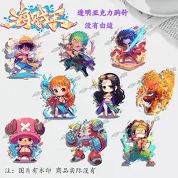 Nuovo One Piece Cute Cartoon Anime rufy Zoro Chopper Nami spilla ciondolo Kawaii Sanji Franky vestiti decorazione regalo all'ingrosso