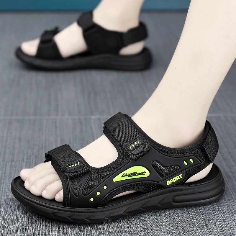 Men's black sandals fashion summer sandals best-selling 2023 products men's shoes casual comfortable breathable beach sandals