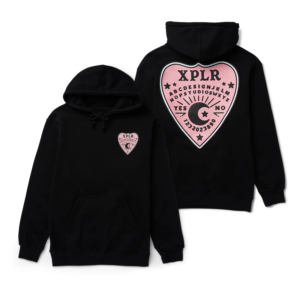 

XPLR Ouija Hoodie Sam and Colby Merch Heart Shaped Print Hoodies Men Women Long Sleeve Sweatshirt