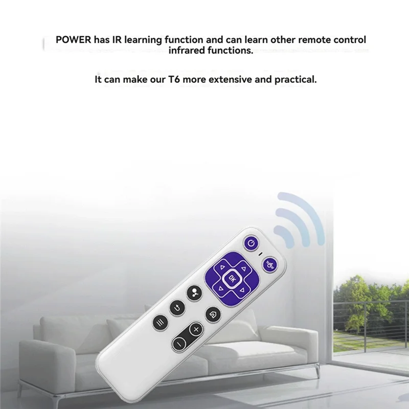 A003 T6 Bluetooth Fernbedienung Wireless Voice Air Mouse Gyroskop Somatosensory 2,4G Bluetooth Dual Mode Air Mouse