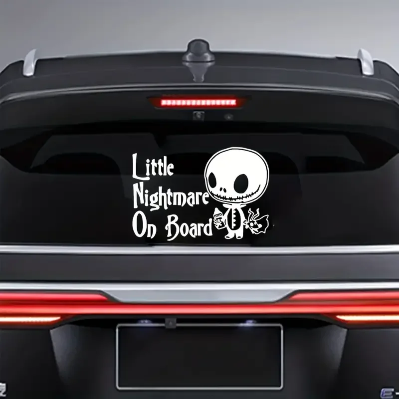 Little Nightmare On Board Stickers For Car Supplies Car Exterior Accessories Stickers Vinyl Waterproof Baby On Board Car Decals