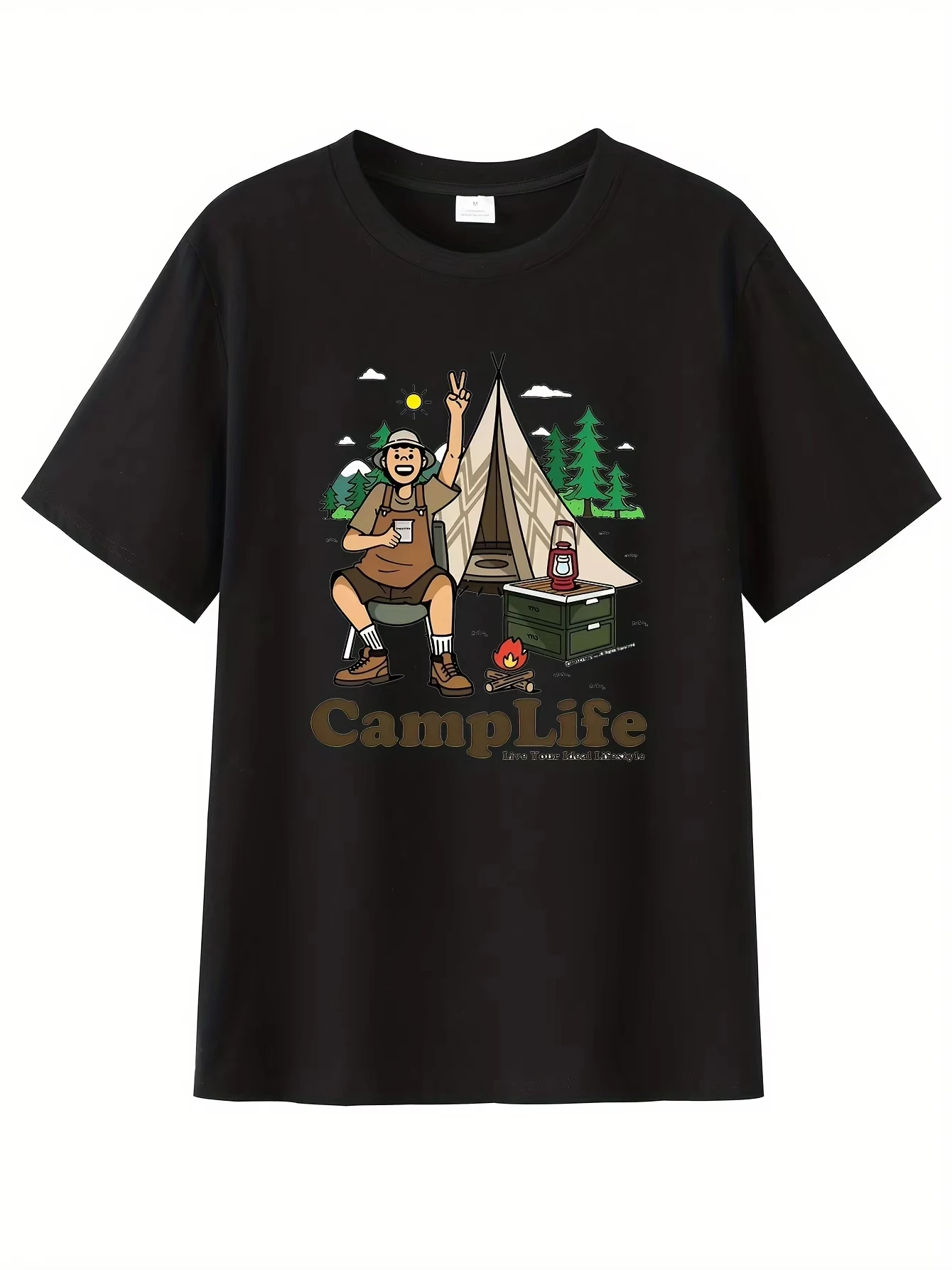 2026 جديد القطن الخالص الرياضة كل مباراة الرجال والنساء نفسها في الهواء الطلق تي شيرت الإبداعية طباعة جولة الرقبة قميص قصير