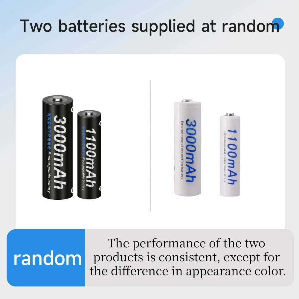 PALO 1,2V AA+AAA Wiederaufladbares Batterieladegerät-Set AA 3000mAh AAA 1100mAh Mit 8-Slot-Ladegerät 4-8 Stück – Detail 1