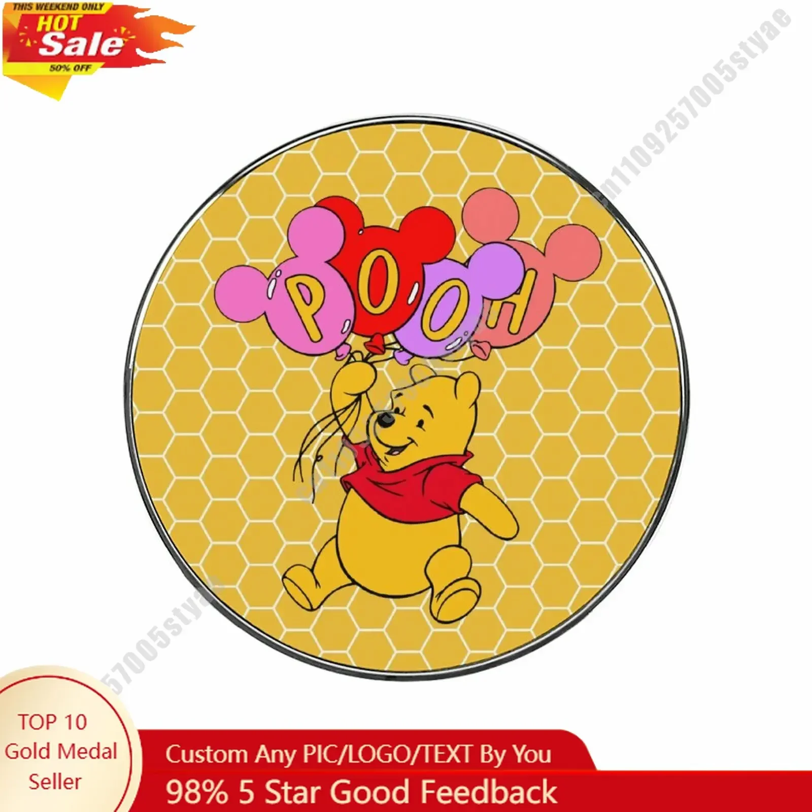 

Winnie The Pooh Refrigerator Magnet Disney Themed Creative Custom Design Personalize Your Photo Text Cartoon Toy Home Decoration