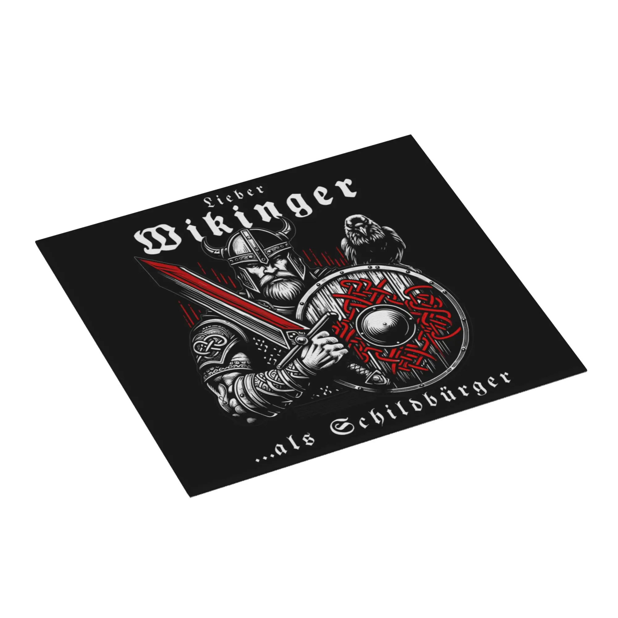 Drying Mat For Kitchen Valhalla Viking With Sword Shield And Raven Barware Tableware Oil Proof Washable Kitchen Sink Drying Pad