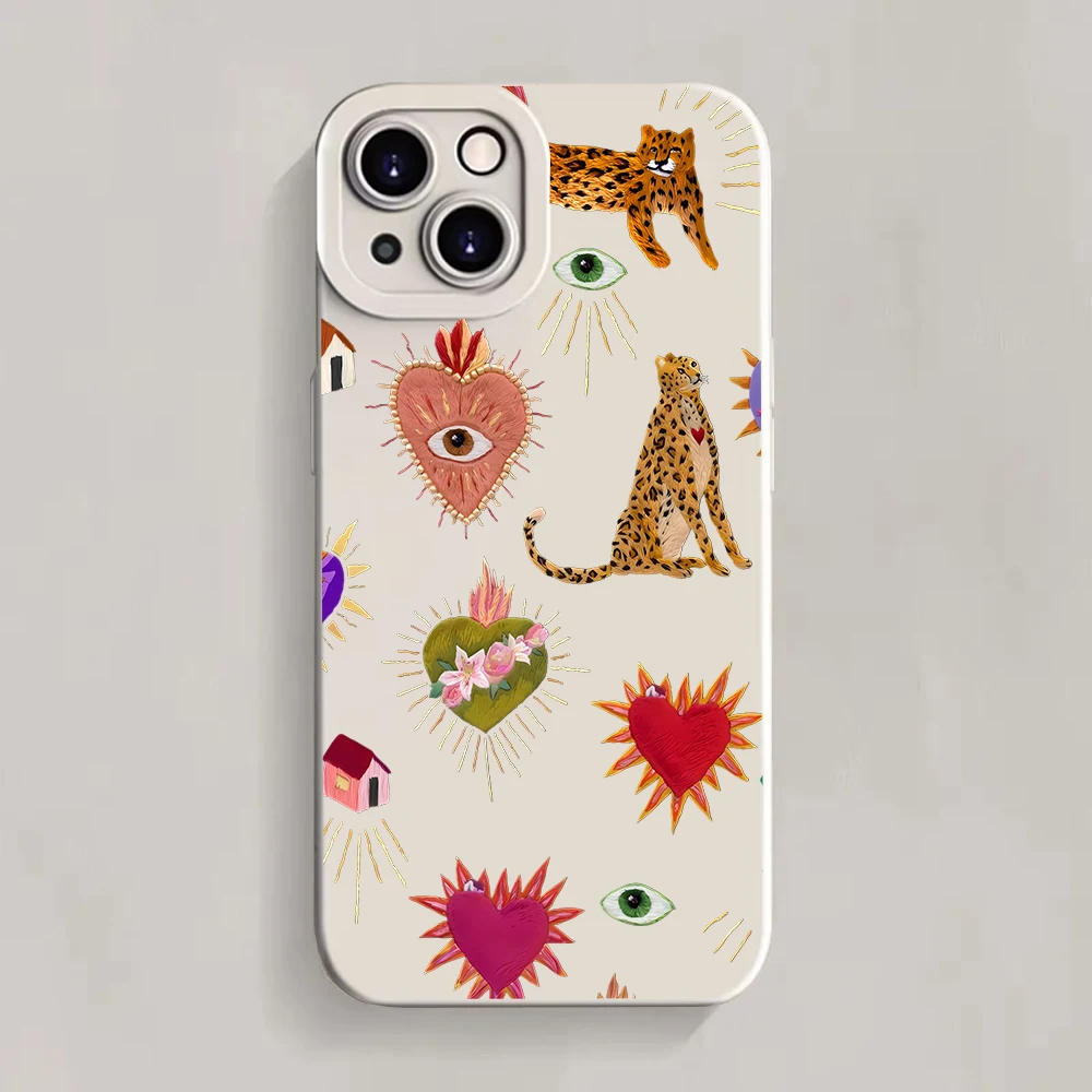 Luxuriöse Trendige Artikel Collage Handyhülle für iPhone 17 16 15 14 11 12 13 Pro Max Plus 7 8 Plus XS XR 17 Air Stoßfeste Weiche Hülle – Detail 5