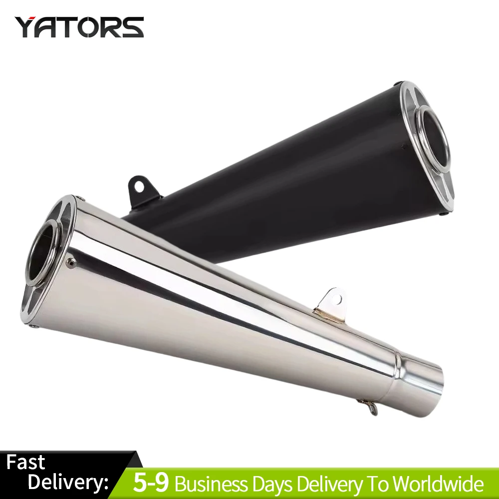

51mm Stainless Steel CNC Modified Motorcycle Exhaust Muffler For NK450 450SR Ninja250 GSXS8 MT07 NSS750 R1 GSX1300R PCX Models