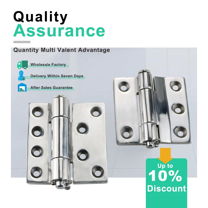 

Industrial Machinery Equipment Ship 304 Stainless Steel Load-bearing Asymmetric Heavy-duty Butterfly Hinge