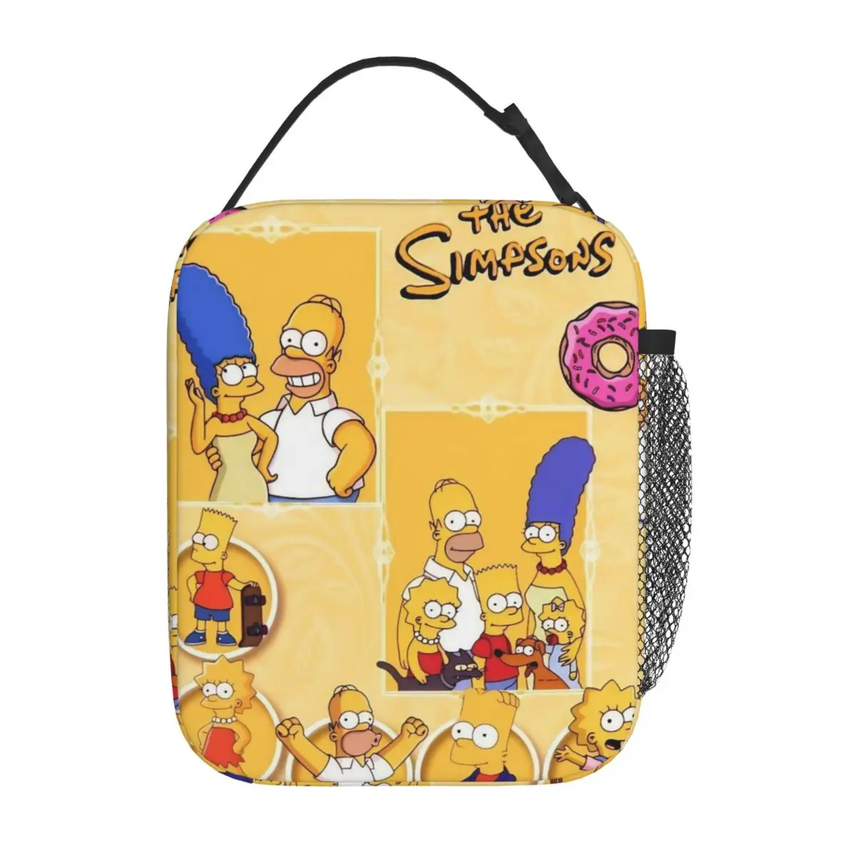 

Изолированная сумка для обеда с героями мультфильмов «Симпсоны», контейнер для обеда большой емкости, термосумка, ланч-бокс, сумка для еды для офиса, пикника