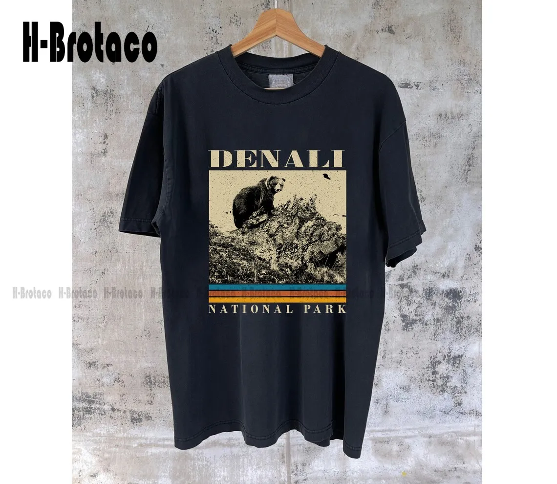 Denali T-Shirt, Alaska Travel, Denali Travel, Denali Vintage Tshirt, Dad Gifts, Map Gift, City Map Art