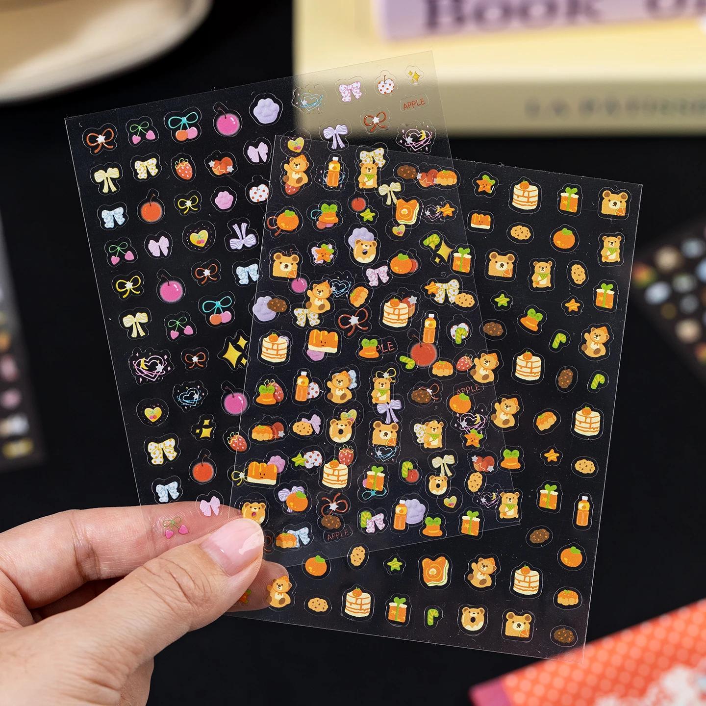 32 Pcs Kawaii Cartoon food shapes Sticker Book Cute Decorative Romantic Handbook Scrapbook Stickers Korean Stationery Supplies