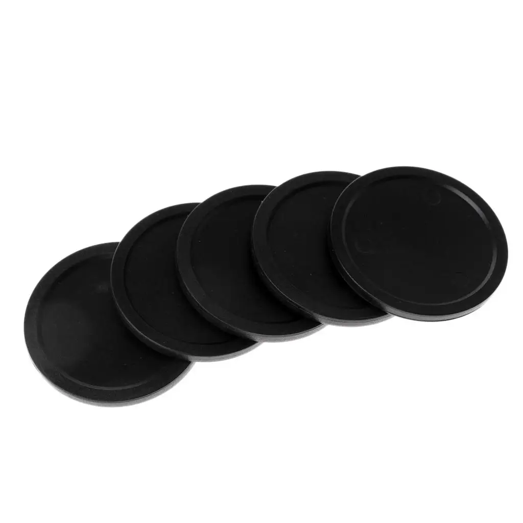 5 Pieces Plastic Air Hockey Table Pucks for Game Tables, Equipment, Accessories