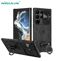 For Samsung Galaxy S23 Ultra Case NILLKIN CamShield Armor Pro Slide Camera Case With Kickstand For Samsung S23 Ultra Cover