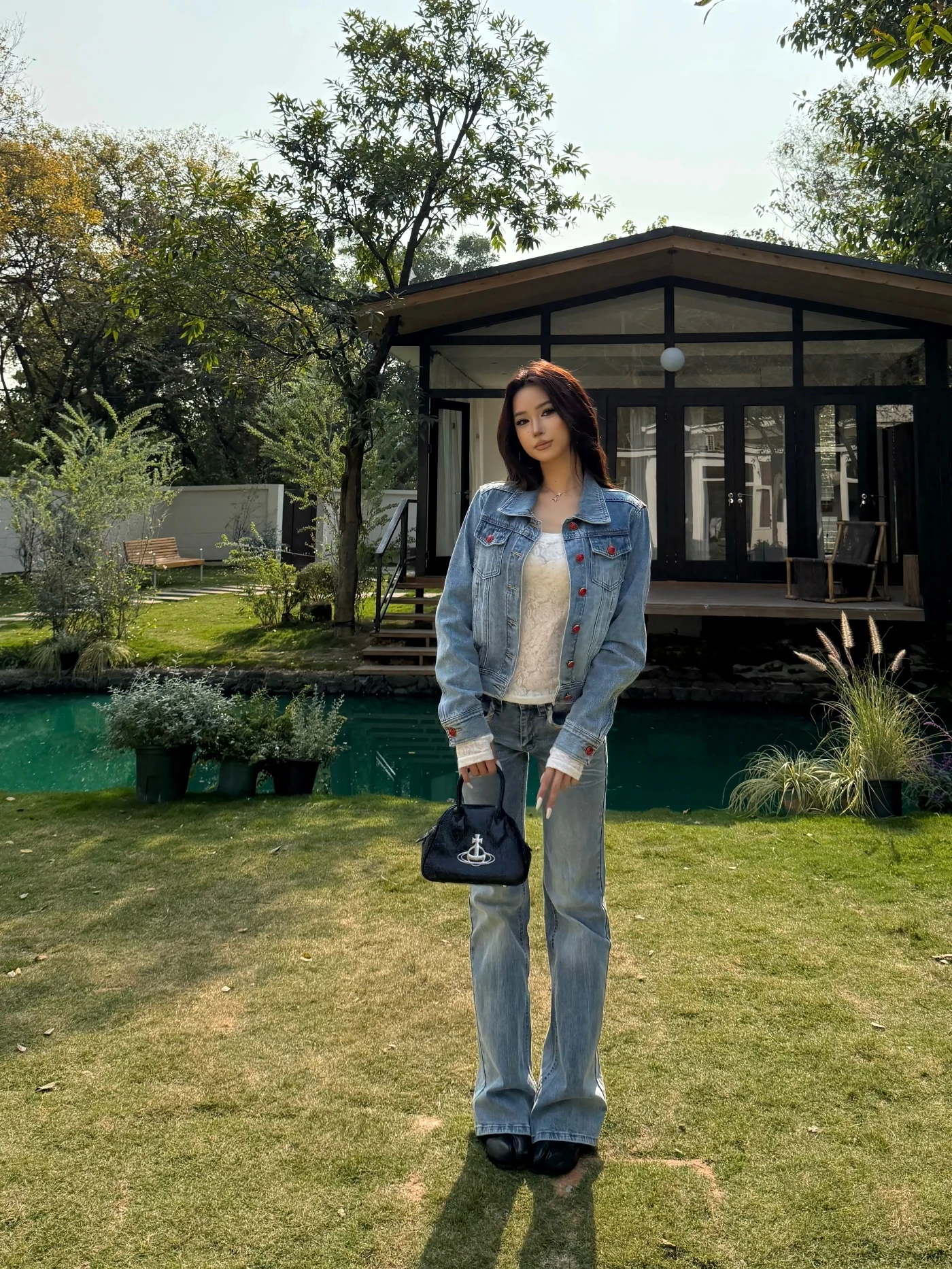 

Джинсы Lazy Chen Chen в американском ретро-стиле с леопардовым принтом и пэчворком, свободного кроя, широкие, прямые, из хлопка, весна-лето