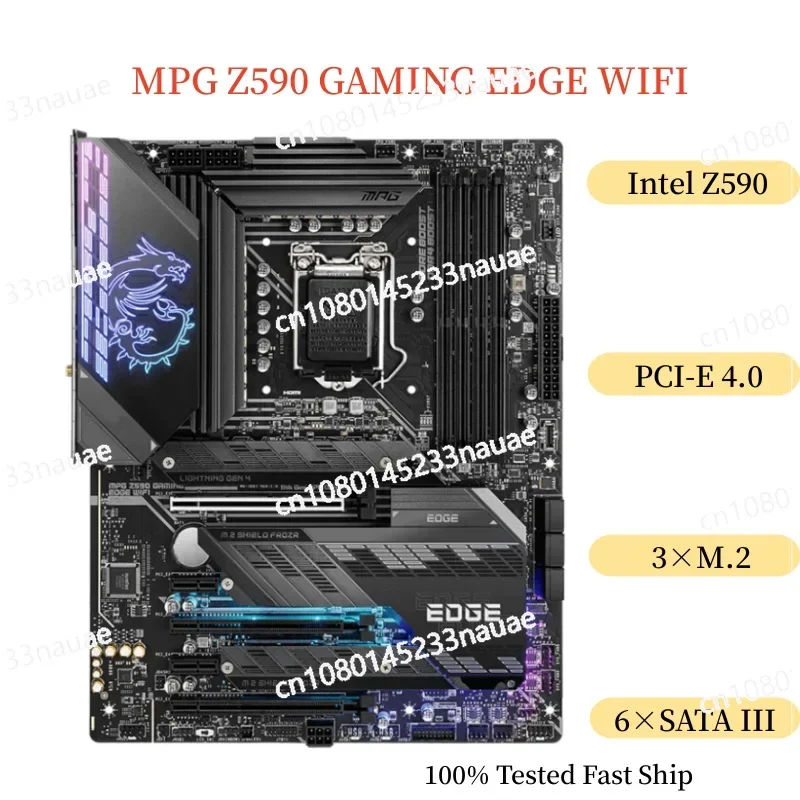 

For MPG Z590 GAMING WIFI Motherboard 128GB LGA 1200 DDR4 ATX Mainboard 100% Tested Fast Ship