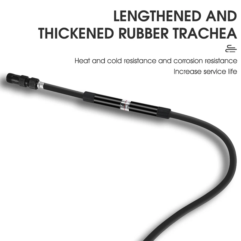 مضخة دراجة محمولة من WEST BIKING، خرطوم طويل، مضخة قدم للدراجة مع مقياس بريستا وصمام شريدر، ملحقات مضخة هواء لإطارات الدراجات