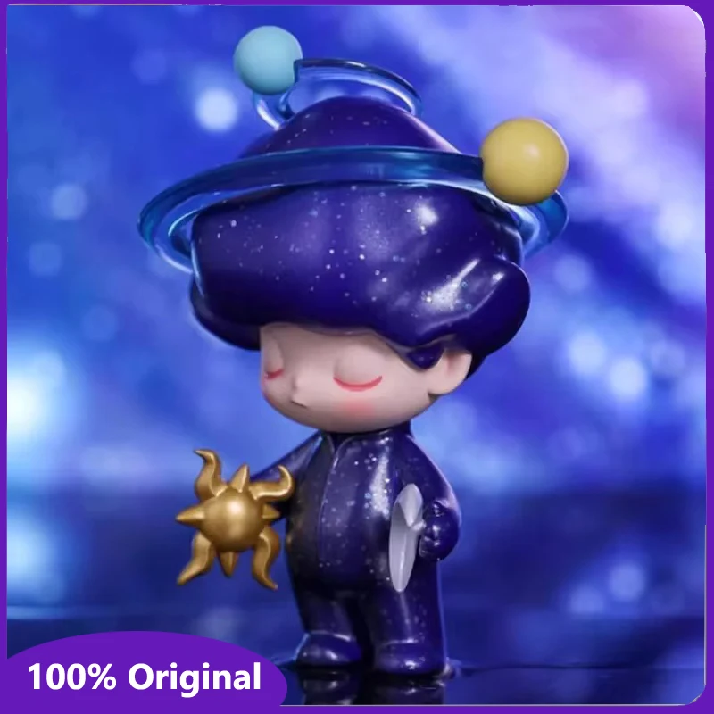 

100% Original Dimoo Space Travel Binary Blind Box Guess Bag Toys Doll Cute Action Anime Figure Desktop Ornaments Gift