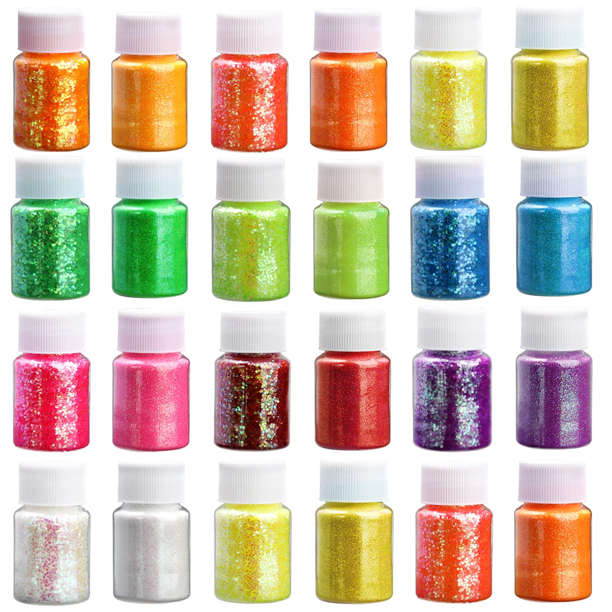 

30g/Bottle Holographic Colorful Hexagon Shape Chunky Nail Glitter Sequins Sparkly Flakes Slices Manicure Body/Face Glitter