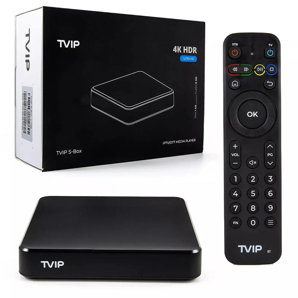 وصل 2025 TVIP S-Box 705 4K Ultra HD Linux + Android 11.0 OS TV BOX Amlogic S905W2 2.4/5G WiFi TVIP 705 Nordic One Media Play