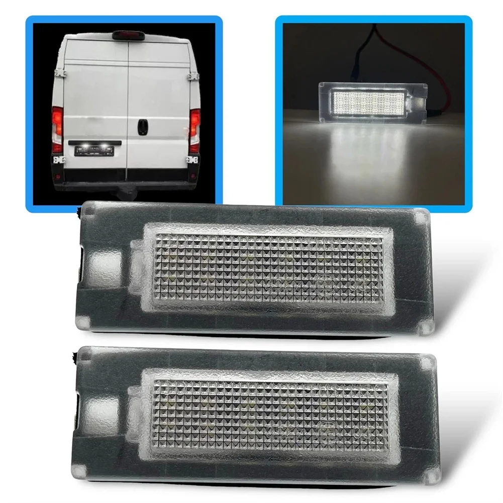 2pc LED License Number Plate Light Lamp For Fiat Ducato Bus For Kasten For Boxer Bus For Kasten For Jumper Bus For Kasten