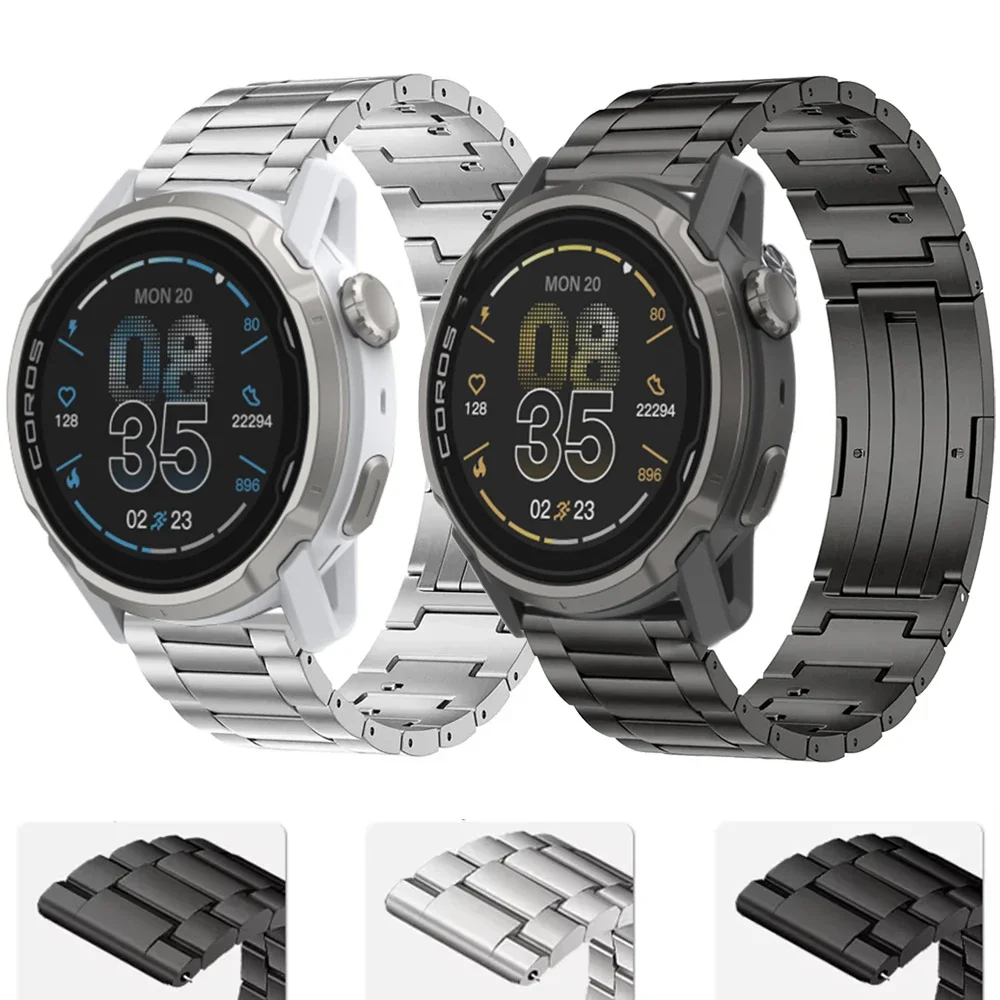 20/22mm Titanium Strap for COROS APEX 4 42mm/PACE Pro Quick-release Sports Replacement Bracelet for Suunto Vertical 2/Run/Race S