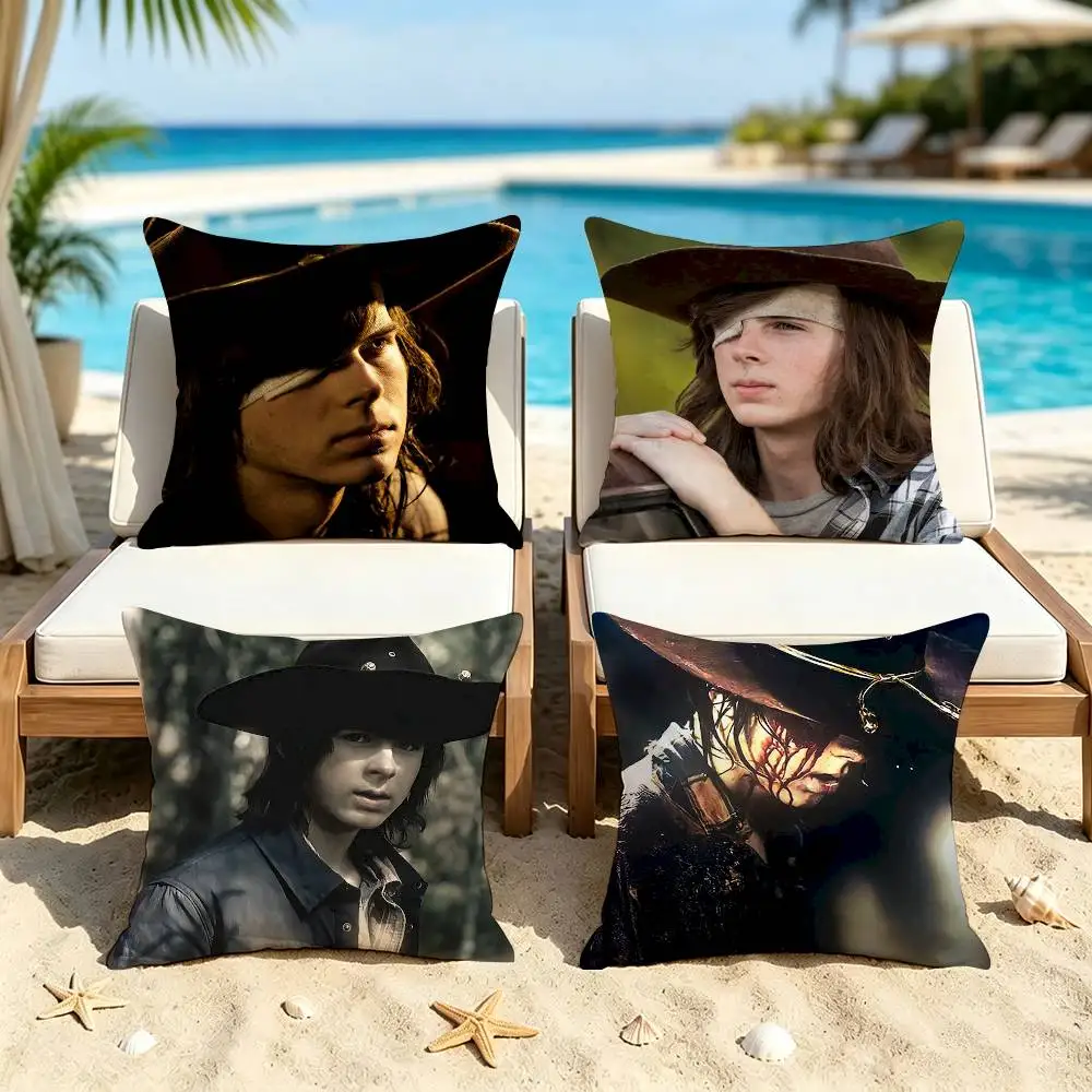 Carl Grimes The Walking Deadpng Double-Sided Printed Cushion Cover Bedroom Bedside Sofa Pillow Case