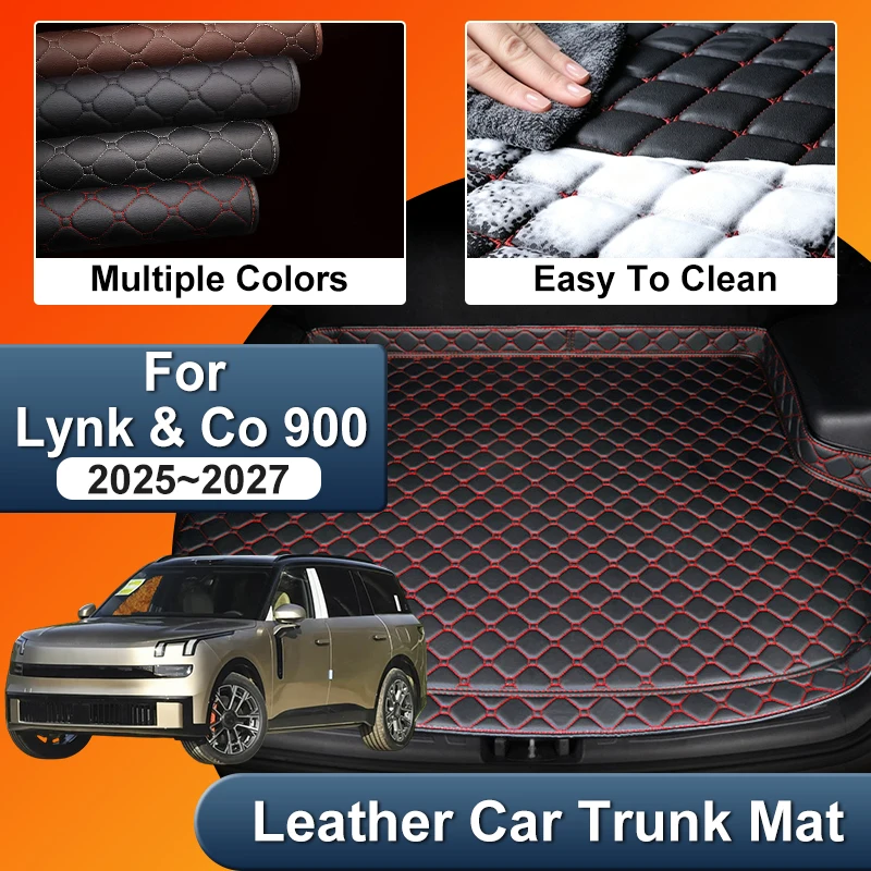 For Lynk Co 900 2026 5-Seater L946 2025 2027 Car Boot Mat Trunk Liners Leather Protect Pad Carpet Cushion Anti-dirty Accessories
