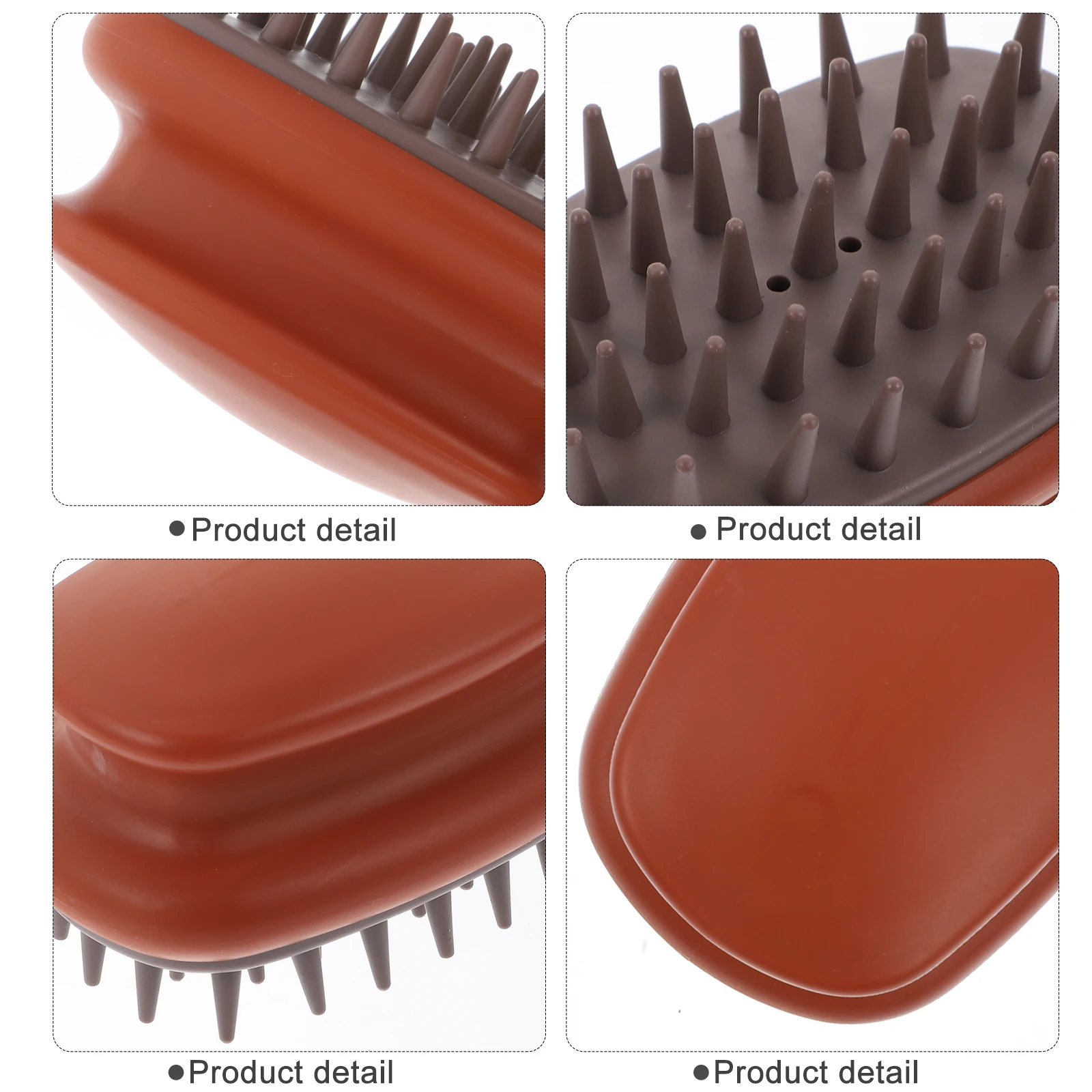 2 pcs Shampoo Massage Brush Hair Scalp Massager Head Scrubber Brush For Deep Cleansing Exfoliating Hair Growth Tool