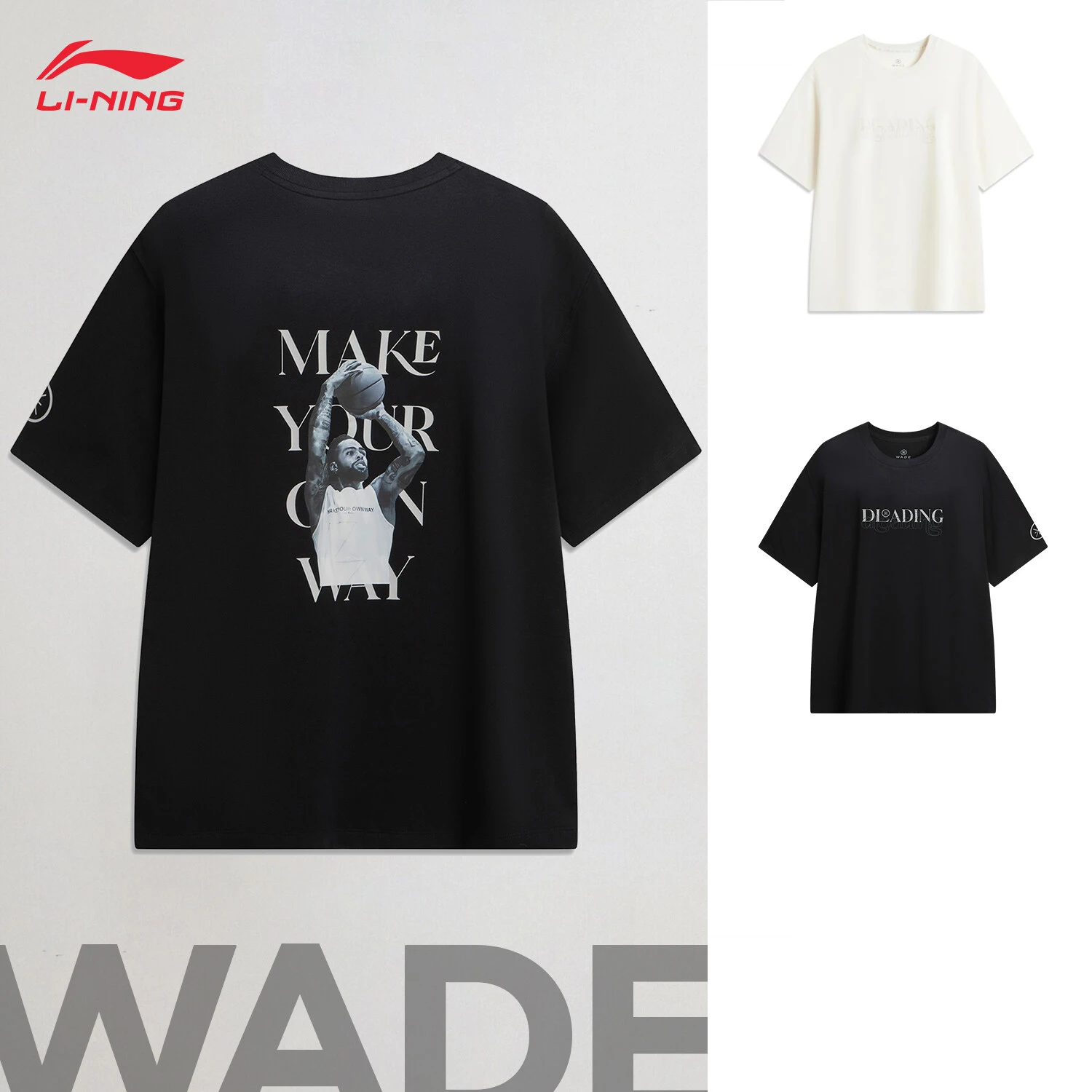 

LI-NING Wade 2025 new men Breathable Comfortable Sports Leisure Loose Short-sleeved AHSV817