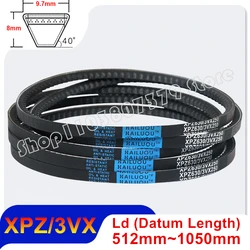 Type XPZ 3VX Raw Edge Cogged V Belt Drive Toothed Conveyor Belts Rubber Transport Strap 512 600 662 710 772 787 850 925 1050mm