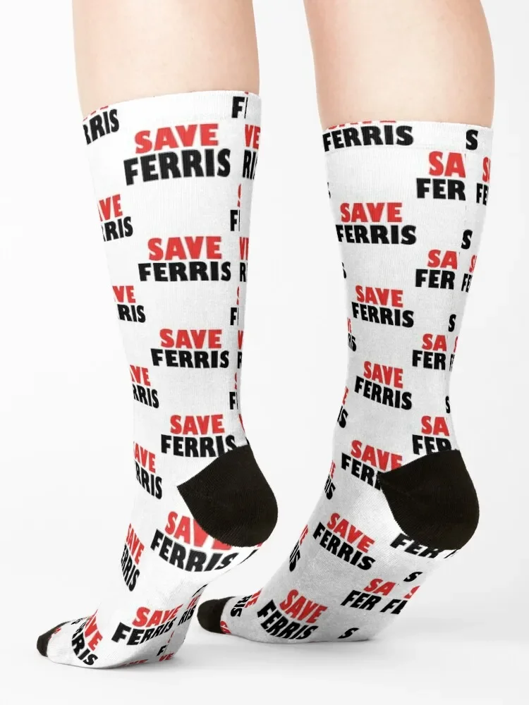 Ferris Bueller Save Ferris Socks cool winter winter thermal Designer Man Socks Women\'s