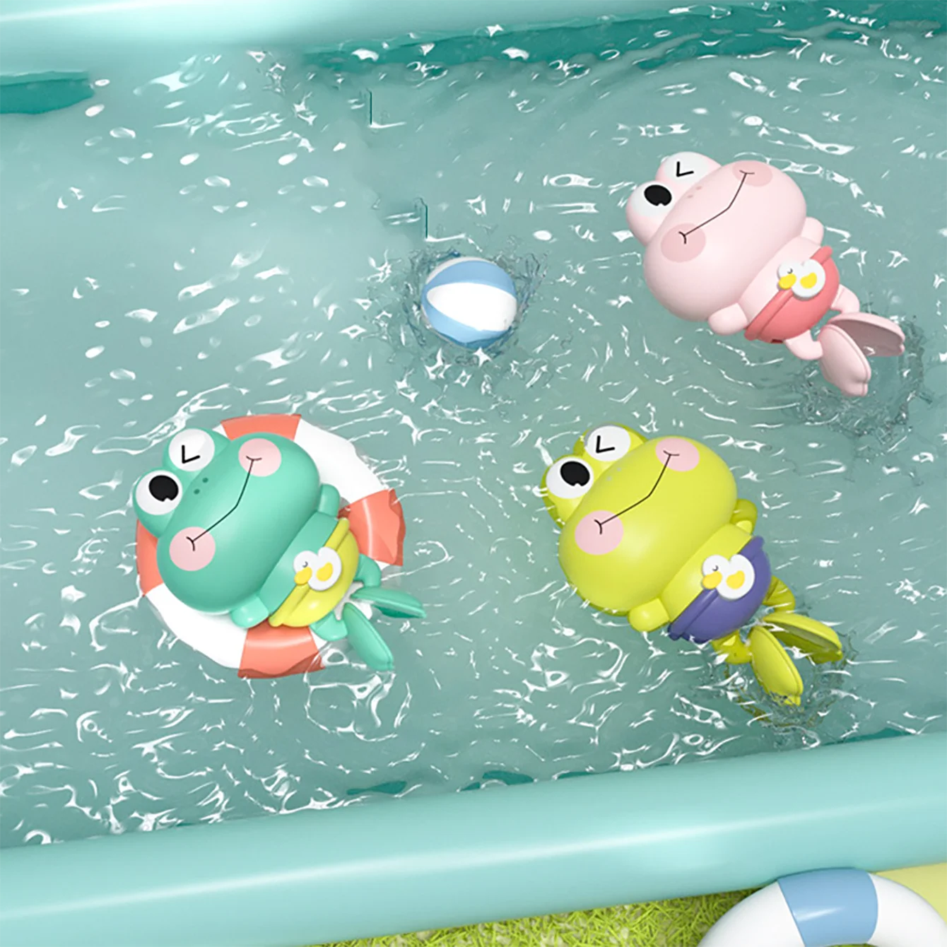 Swimming Frog Toys Interactive Water Games In The Pool And Bathroom Frog Bathtub Toys For Cute Kids Water Fun