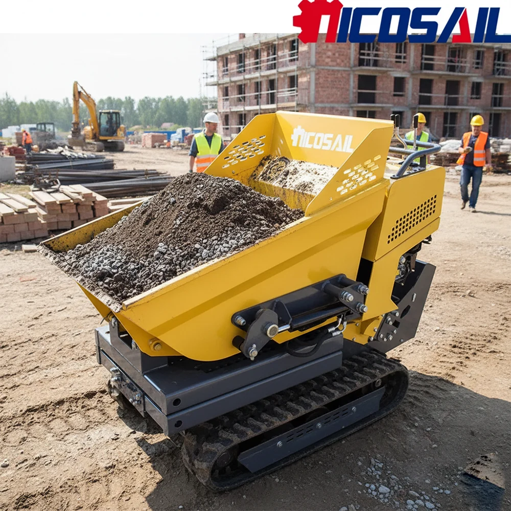 

500kg Mini Dump Truck Custom Euro 5 CE Compact Tipping Dumper with Attachments for Agriculture Field and Garden Work