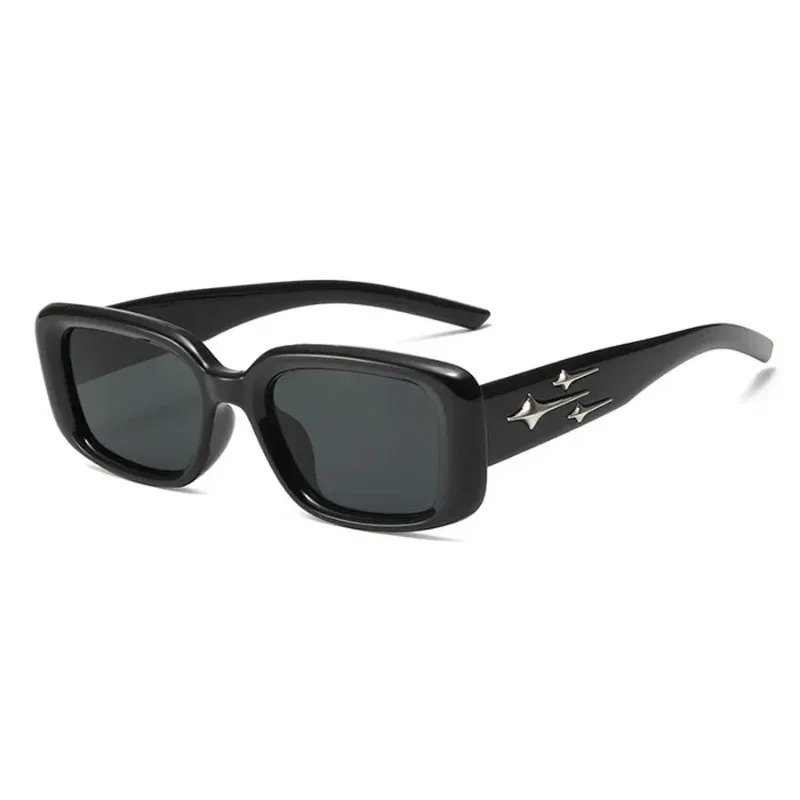 Retro Y2K Kleine Quadratische Kätzchenaugen-Sonnenbrille für Damen und Herren Modische Bunte Verspiegelte Gläser Punk Sport UV-Schutz Sonnenbrillen – Detail 4