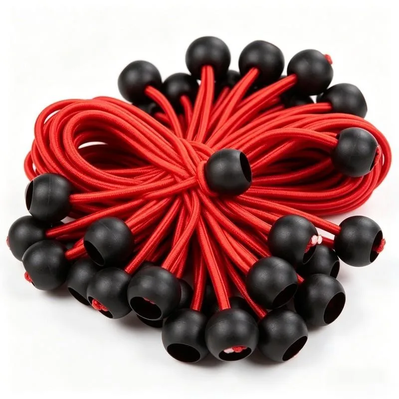 10 pcs 20cm Camping Elastic Tie Downs, Strong Stretch Tension, suitable for Sunshade Canopy Fixing, Wear Resistant Durable