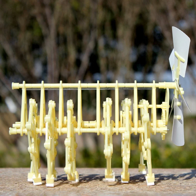 Mini Theo Jansen Strandbeest Model Wind Power Beast Diy Educational Toys Handmade Science Experiment Toys Child Birthday Gift