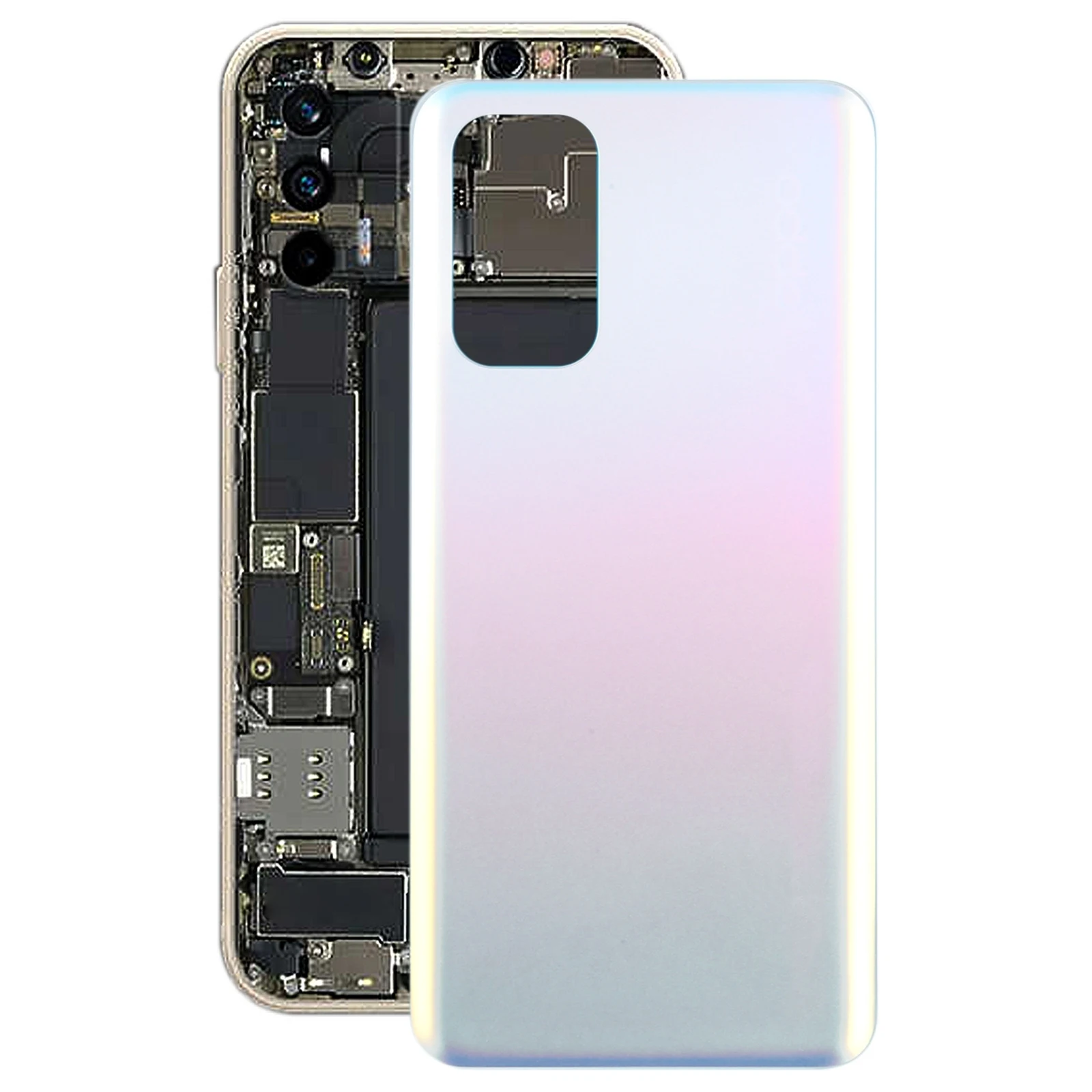 For OPPO Find X3 Lite Glass Material Battery Back Cover