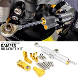 New For Aprilia RS 660 RS660 rs660 2021 2022 2023 Motorcycle Accessories Steering Stabilizer Damper Mounting Bracket Kit