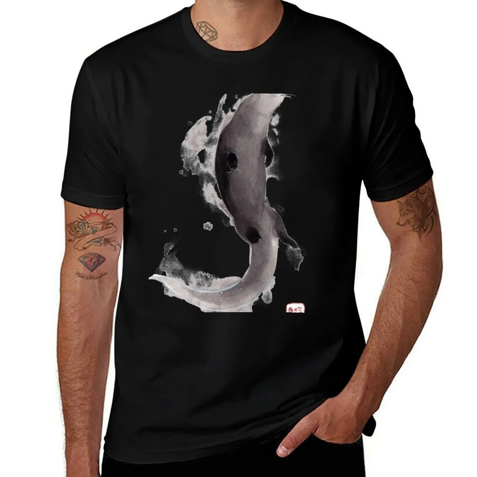 Sumi-e Otter T-Shirt Cool Dry Performance T-Shirt
