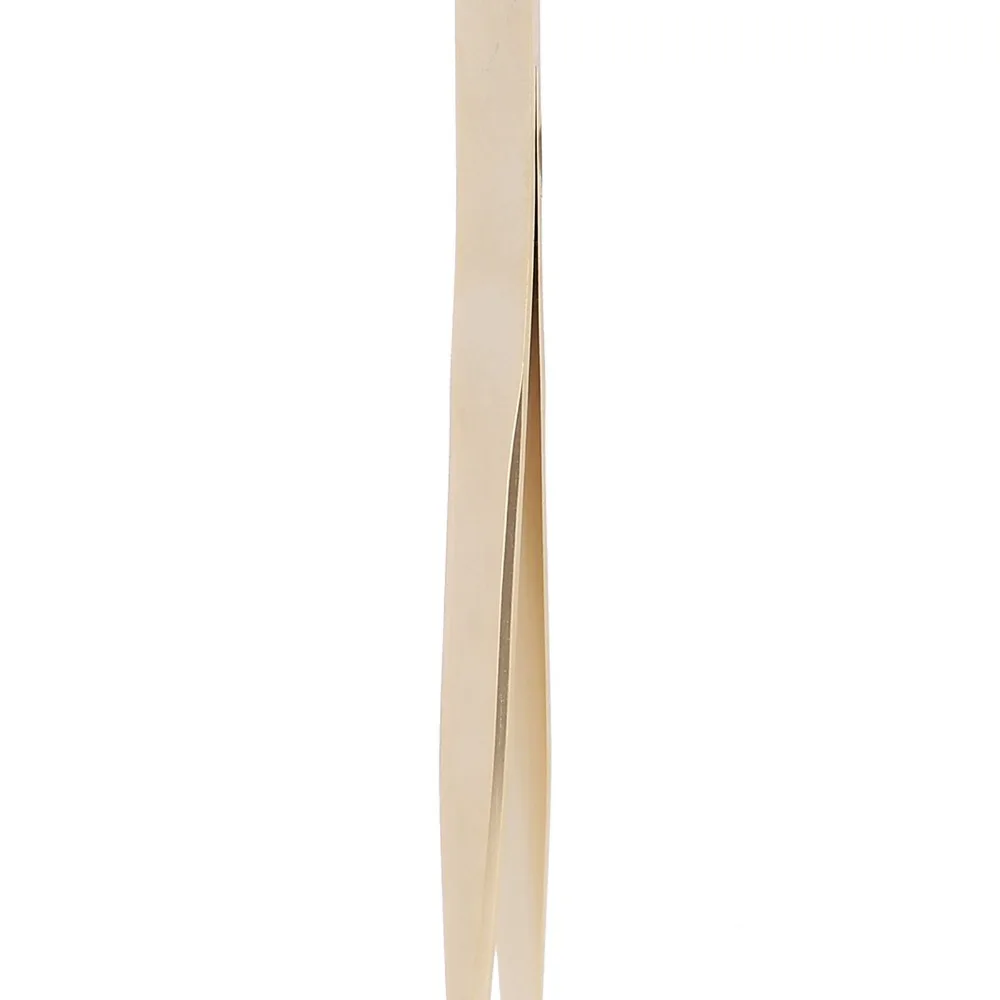 Golden Straight Precision Tweezers Aluminum Alloy Fine Pointed Tips Eyelash Tweezers Jewelry Bead Tweezers Eyelashes Application