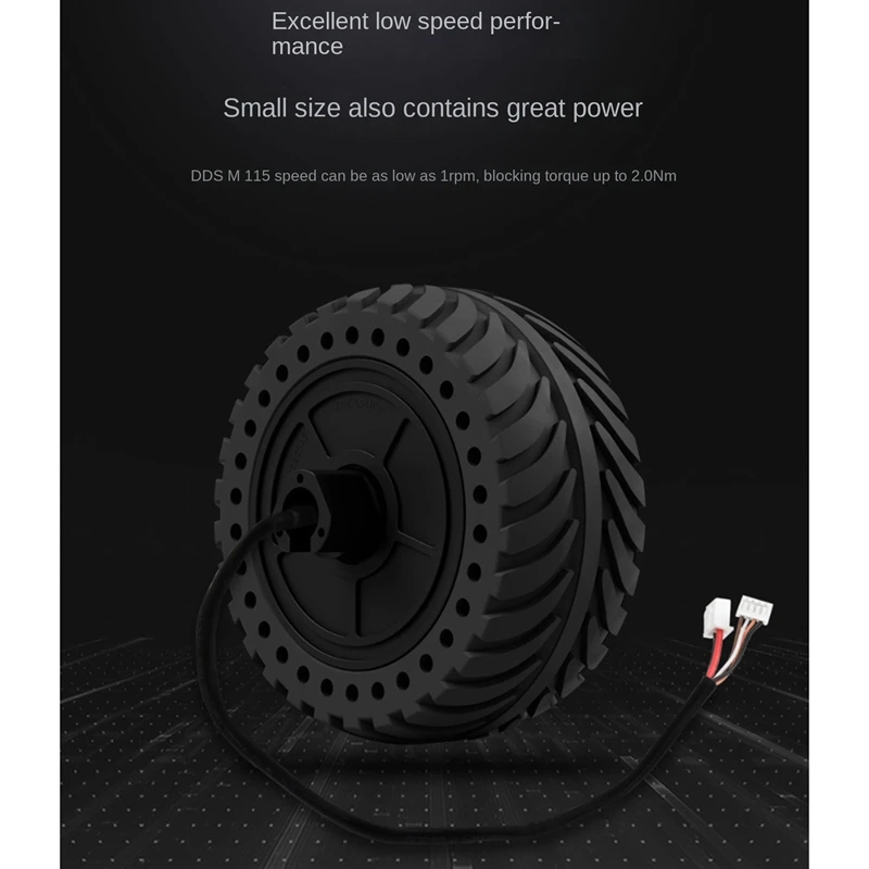 DDSM115 115Rpm Baixa Velocidade Alto Torque Baixo Ruído Drive Direto Design Integrado Acessórios para Motor de Hub